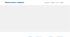 Desktop Screenshot of lista-dr-jadrijevica.com